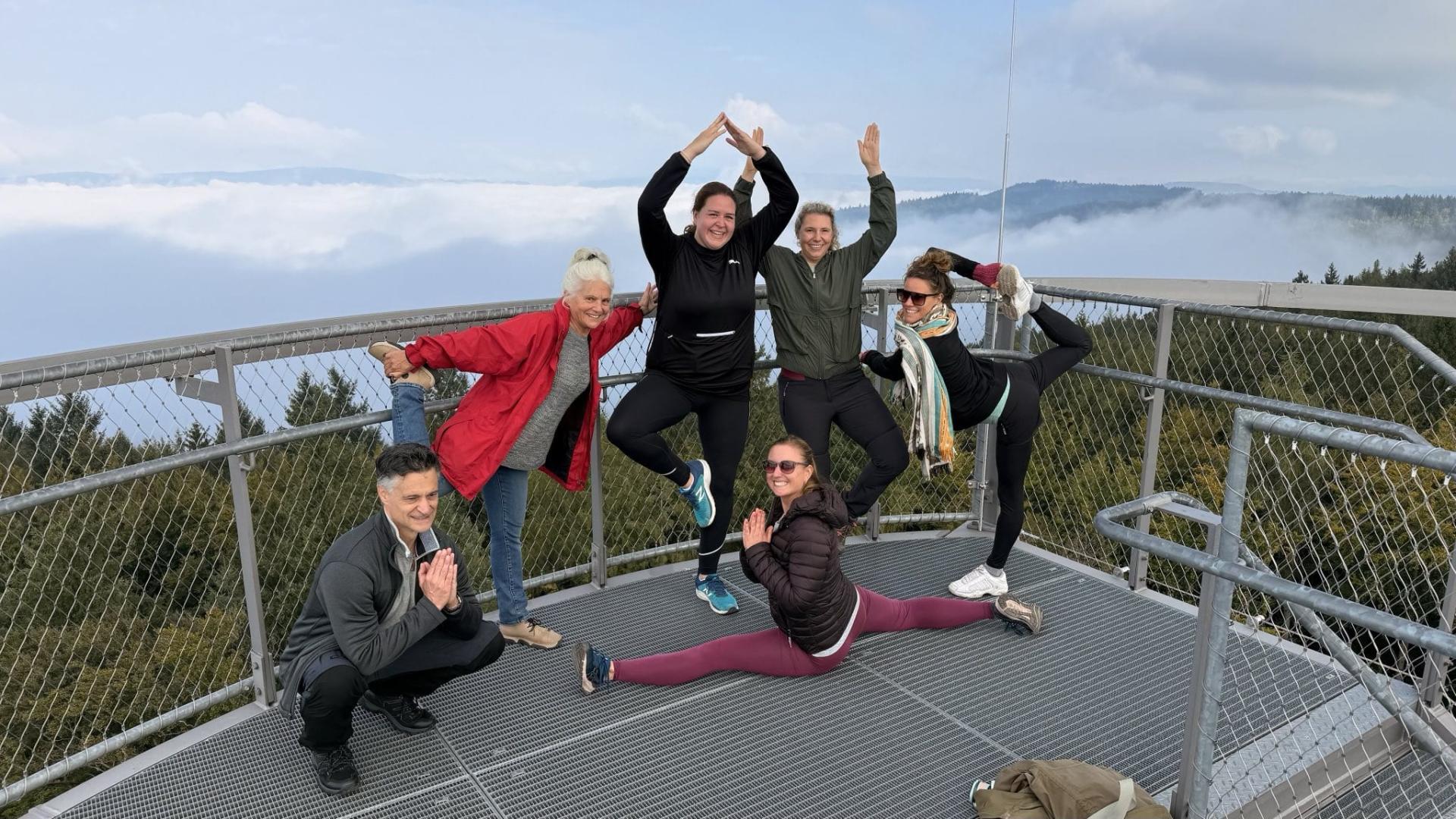 Yoga und Wandern