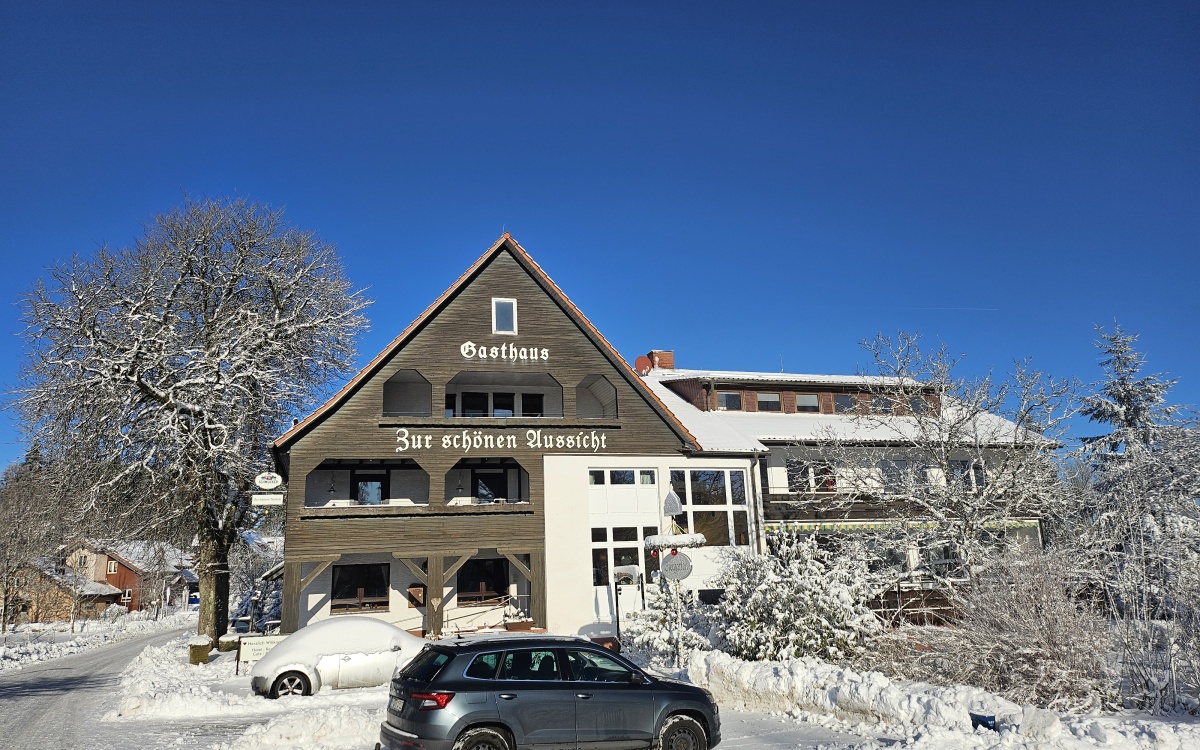 Zur schönen Aussicht im Winter