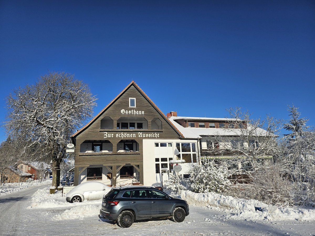 Zur schönen Aussicht im Winter
