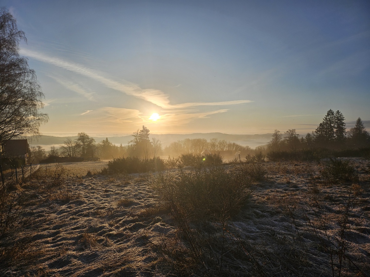 Sonnenaufgang auf der Tromm