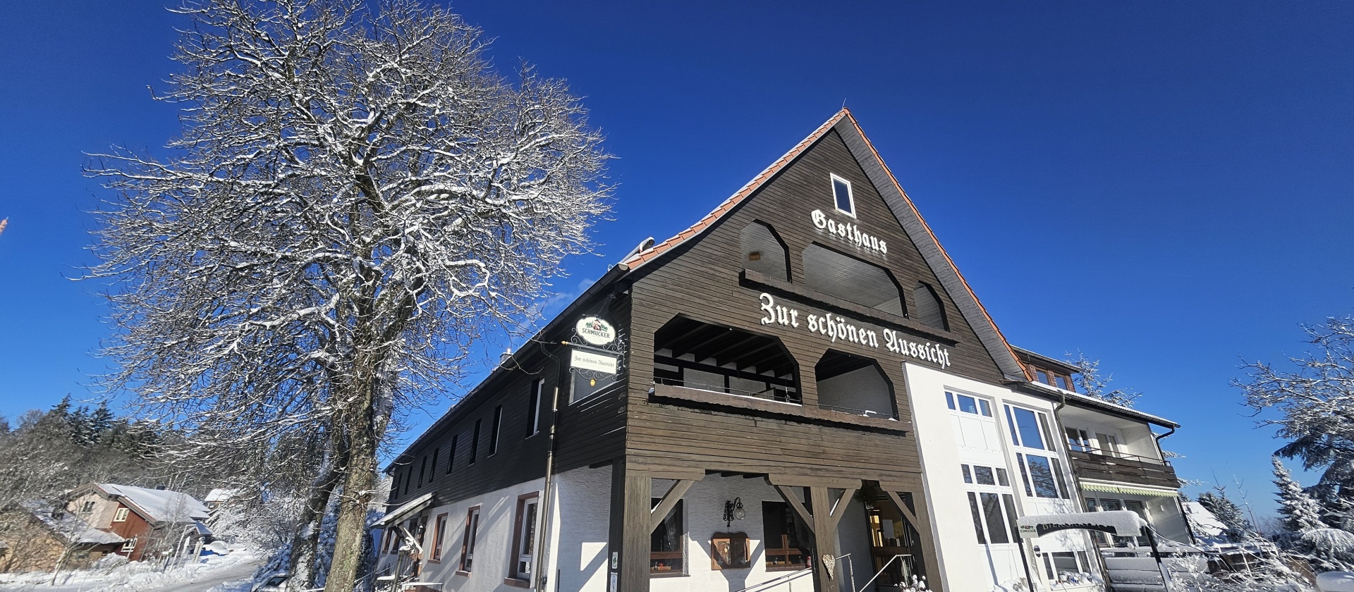 Zur schönen Aussicht im Winter